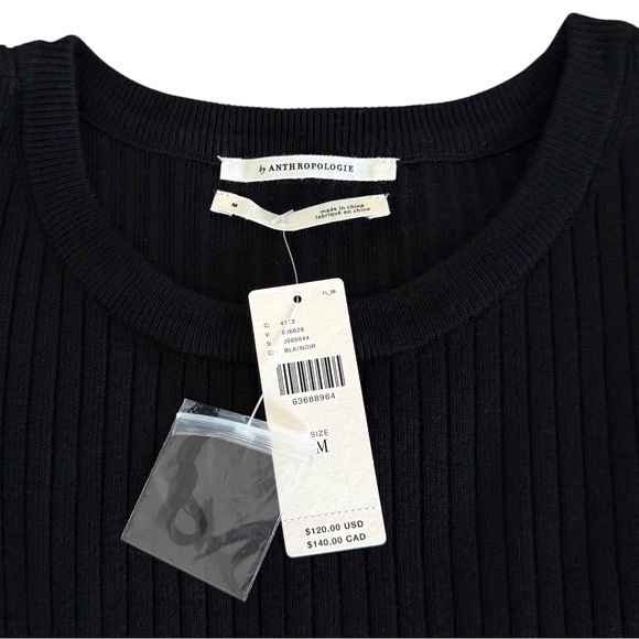 Anthropologie Puff Sleeve Ribbed Sweater NWT - Picture 6 of 7